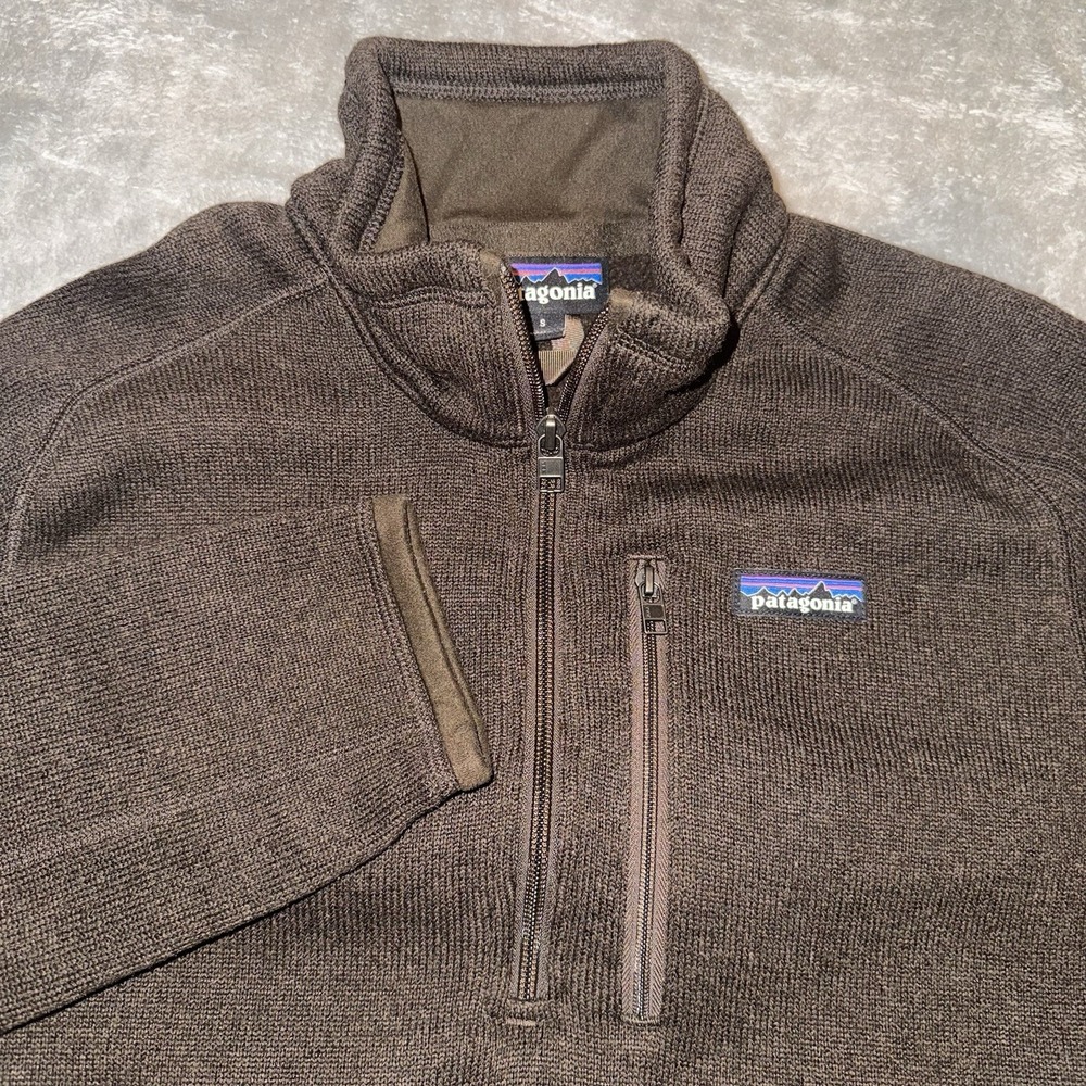 Patagonia Men's Better Sweater 1/4 Zip Fleece Pullover Men's Small Dark Brown